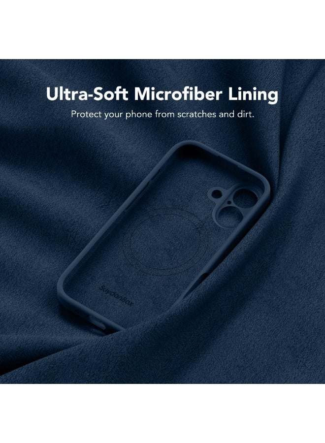 SUYDANBOX Magnetic for iPhone 17 Case, Compatible with MagSafe, [Full Camera Protection][Screen Protector] Silicone Shockproof Protective Phone Case for iPhone 17 6.3", Cobalt Blue - Image 5